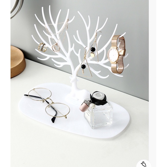 Giá để đồ , treo móc chìa khoá để bàn - Giá để đồ hình hươu decor phòng siêu đẹp