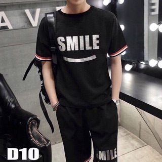 Bộ thể thao nam in SMILE
