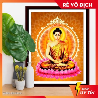 [♥️HOT SALE♥️] Tranh đính đá venus  Phật Thích Ca Mâu Ni VS482 kích thước 80x60cm