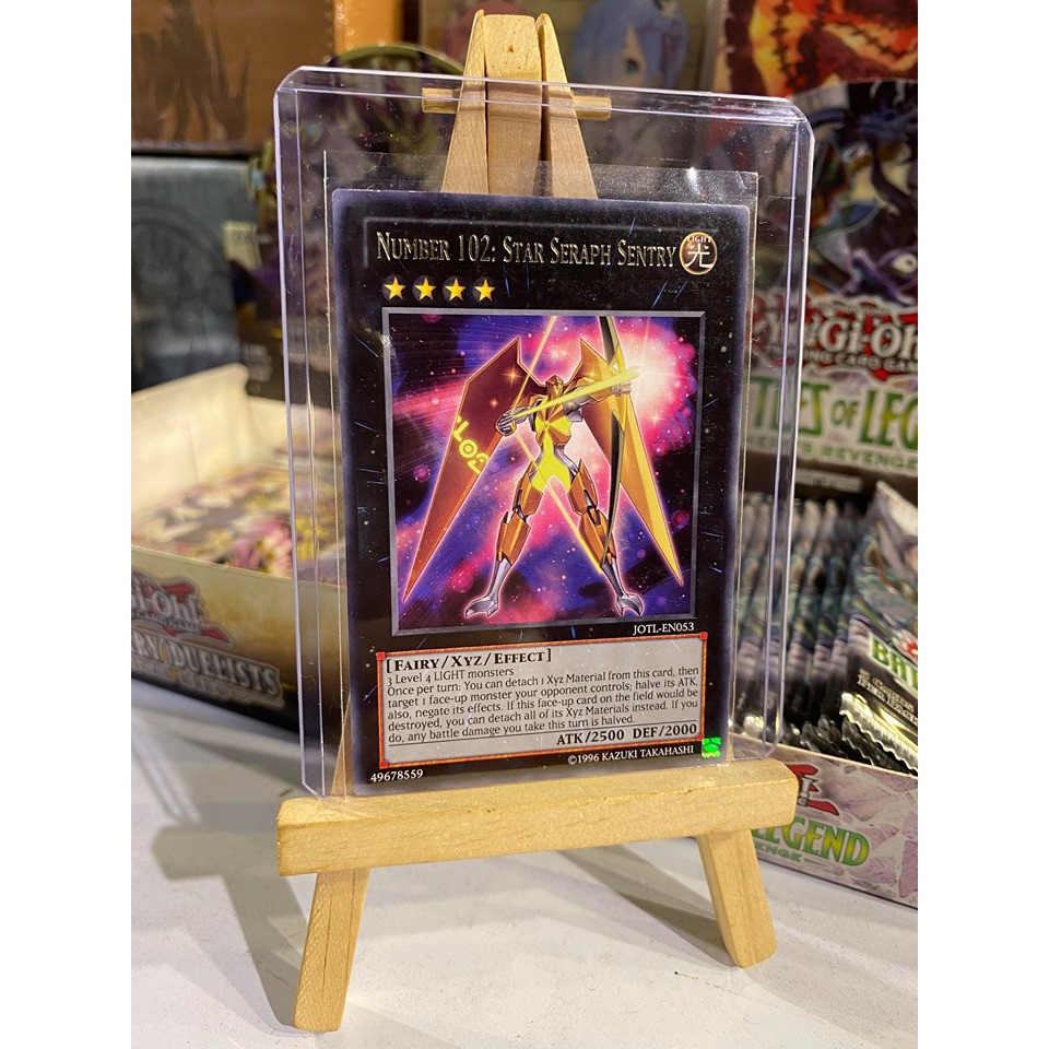 Lá bài thẻ bài Yugioh Number 102 Star Seraph Sentry – Rare - Tặng bọc bài nhựa bảo quản