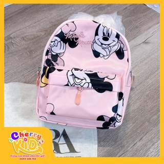 Ba lô zara chuột mickey màu hồng dày dặn 20x25x10cm hot