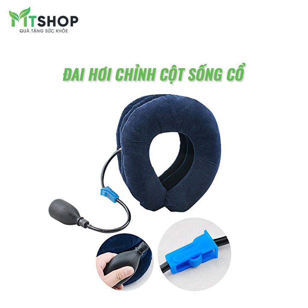 Đai hơi Cột Sống Cổ - Kéo giãn, cố định khớp cổ - Ngồi làm văn phòng, đi đường dài