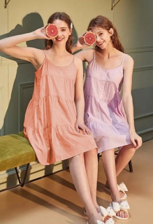 Đầm 2 Dây Mặc Nhà Dáng Xòe