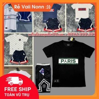 Quần áo bóng đá clb psg 2022 - áo đá banh thời trang pari quần có túi - vải gai thái cao cấp