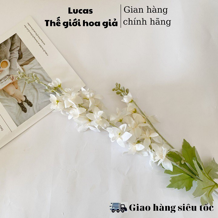 Hoa giả - Hoa phi yến Lucas 70cm nhiều màu sắc trang trí đẹp, thanh mát