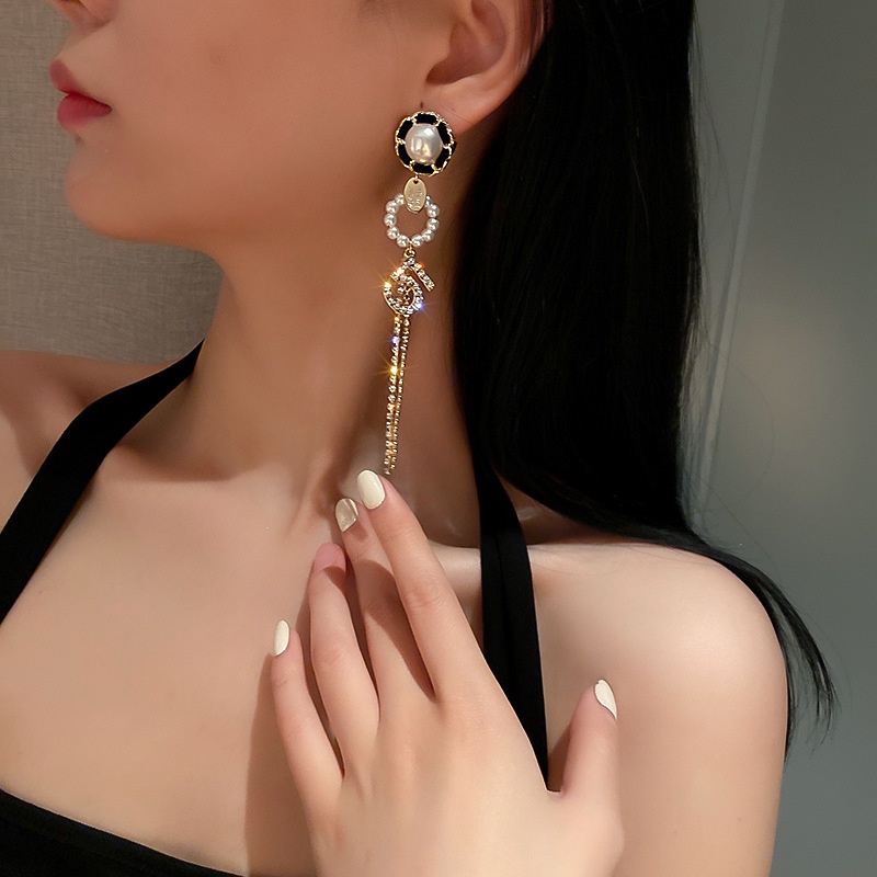 Đôi Bông Tai Mạ Bạc 925 Hình Nơ Đính Kim Cương Giả Thời Trang Hàn Quốc Cho Nữ