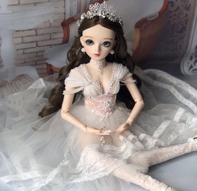 Búp bê bjd mắt thuỷ tinh cao 60cm