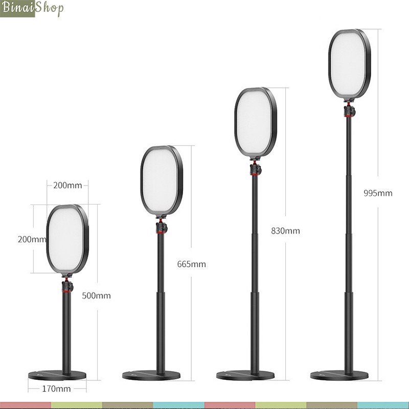 Ulanzi Vijim K7 - Đèn LED Để Bàn Hỗ Trợ Làm Vlog, Video Youtube, Tik Tok