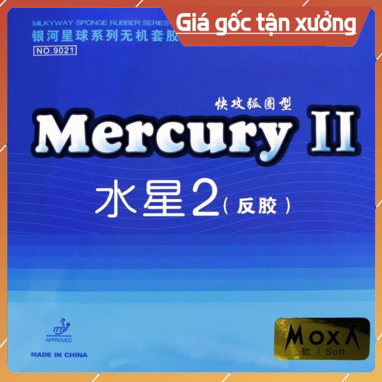 Mặt Vợt Yinhe Mercury 2 Chính Hãng  - Cấu Tạo Mụn Nhọt Trong , Tốc Độ cao , Mềm , Xoáy