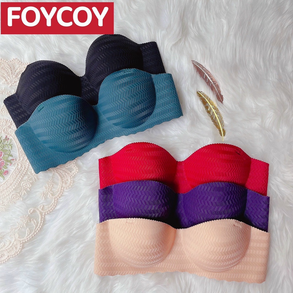 Áo Lót Nữ Su Hoa Đệm Vừa Không Gọng Quả Ngang Nâng Ngực Hàng Đẹp