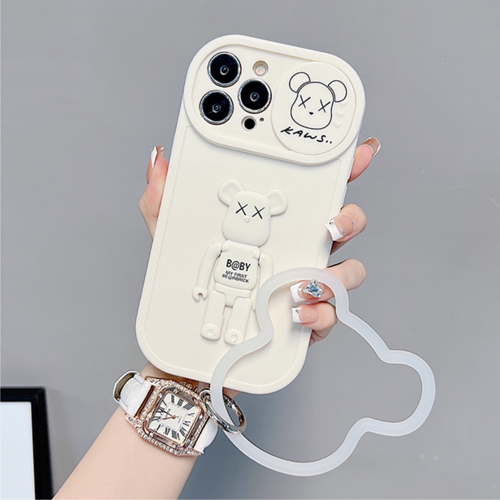 Ốp lưng có nắp trượt in hình KAWS siêu xinh luôn dành cho các dòng máy iphone 7/8plus/X/XR/Xsmax/11pro/14plus/14promax