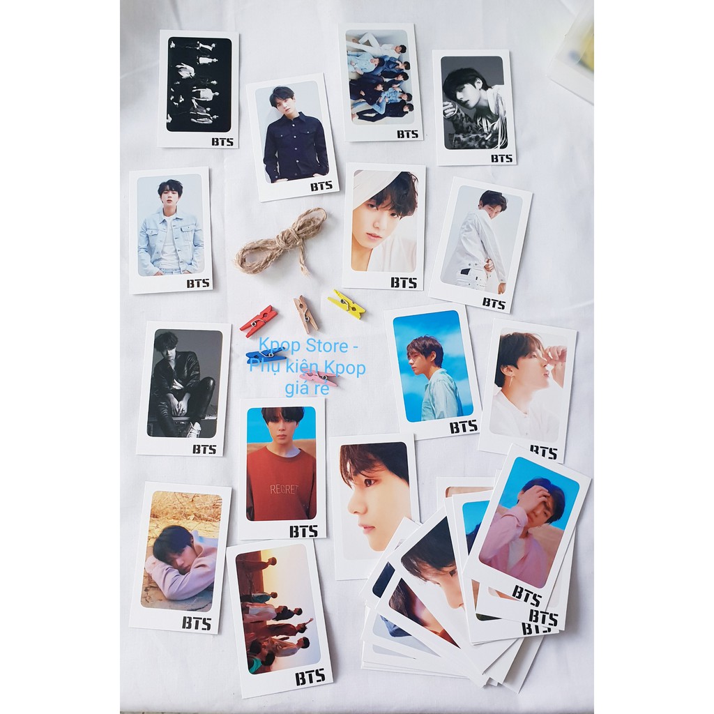 Lomo card kèm kẹp và dây treo BTS WANNA ONE TWICE BLACKPINK