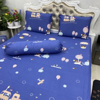 BỘ DRAP COTTON HÀN QUỐC 4 MÓN 100% COTTON