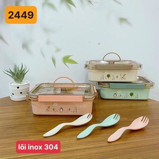 Hộp cơm 3ngăn inox 304 hàng cao cấp