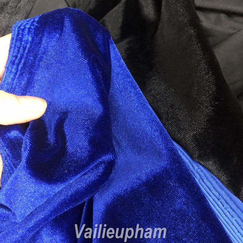 Vải Nhung Bẩy Biên Loại Xịn Không Bong Tuyết 1m