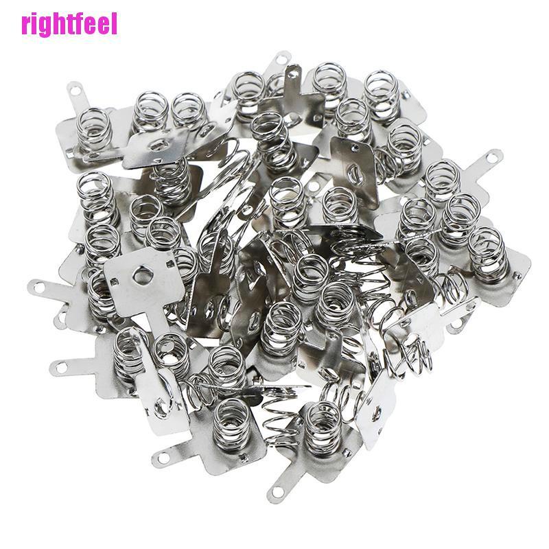 Bộ 50 Cặp Lò Xo Kết Nối Pin aa / aa