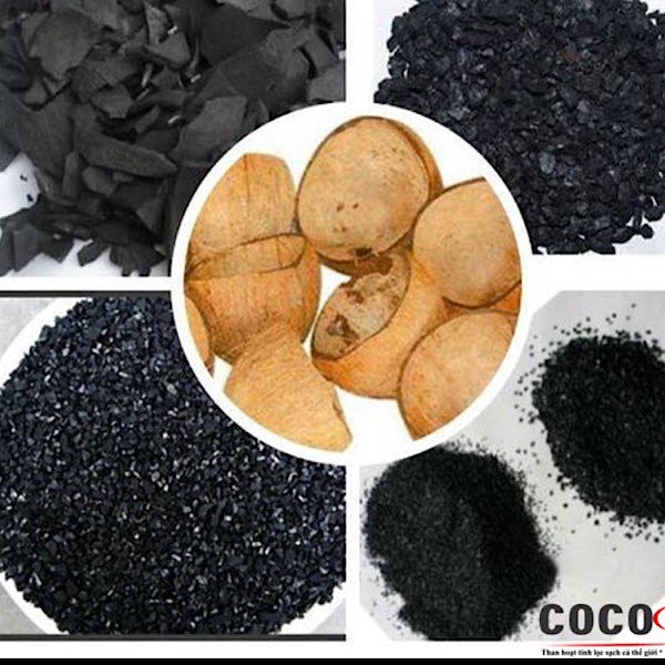 COMBO 3KG THAN HOẠT TÍNH GÁO DỪA VIỆT NAM, vật liệu lọc nước