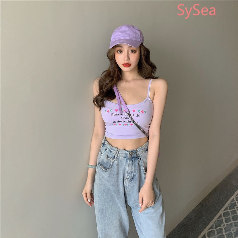 Áo croptop sát nách thiết kế đơn giản phong cách thời trang
