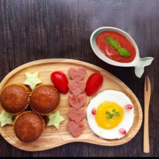 Bát chấm/ bát đựng gia vị/ bát ăn dặm lúa mạch hình cá.