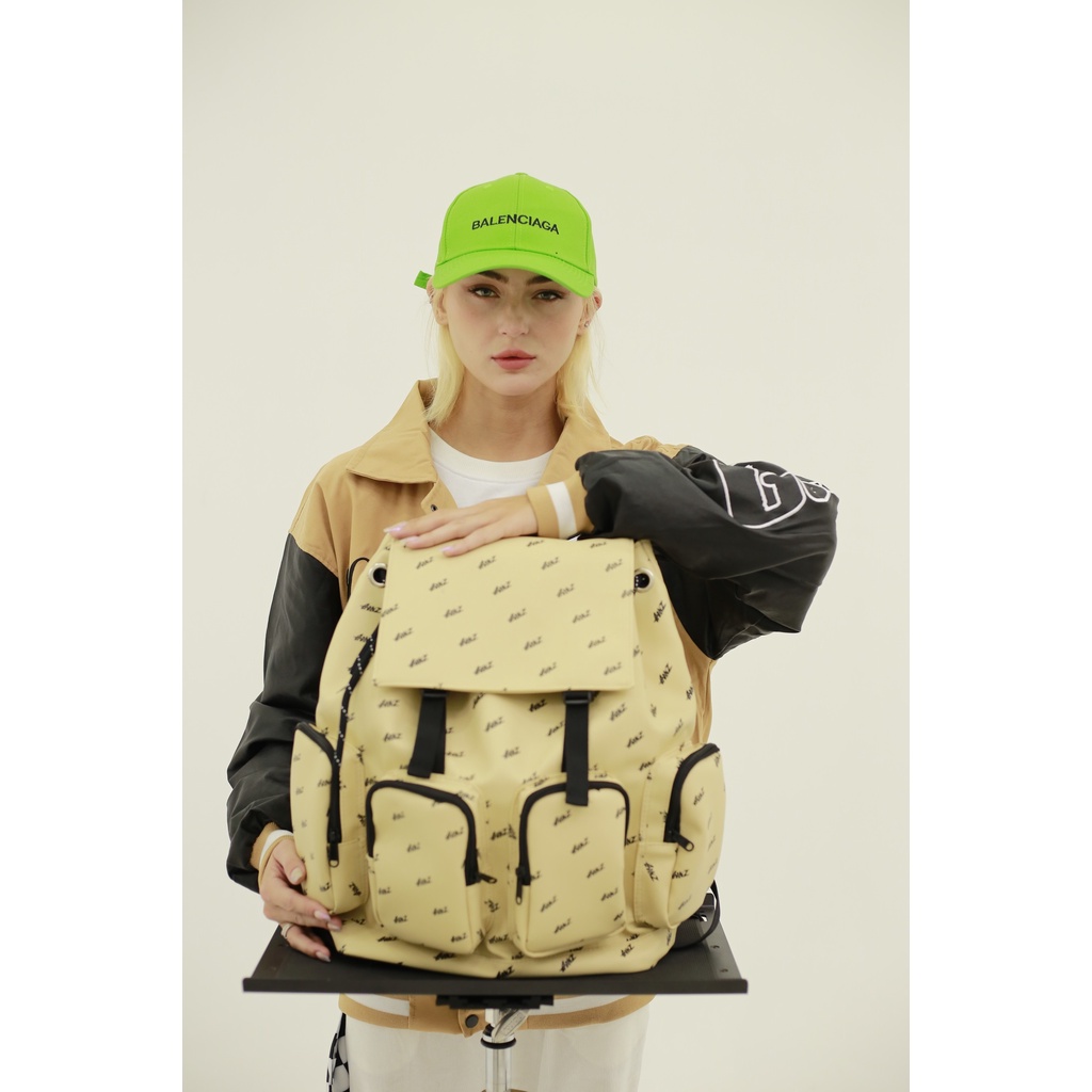 [Mã SKAMONTH4M giảm 10% đơn 250K] Balo Da Backpack Unisex Chống Nước Balo Backpack Gonz 5 - Màu Kem