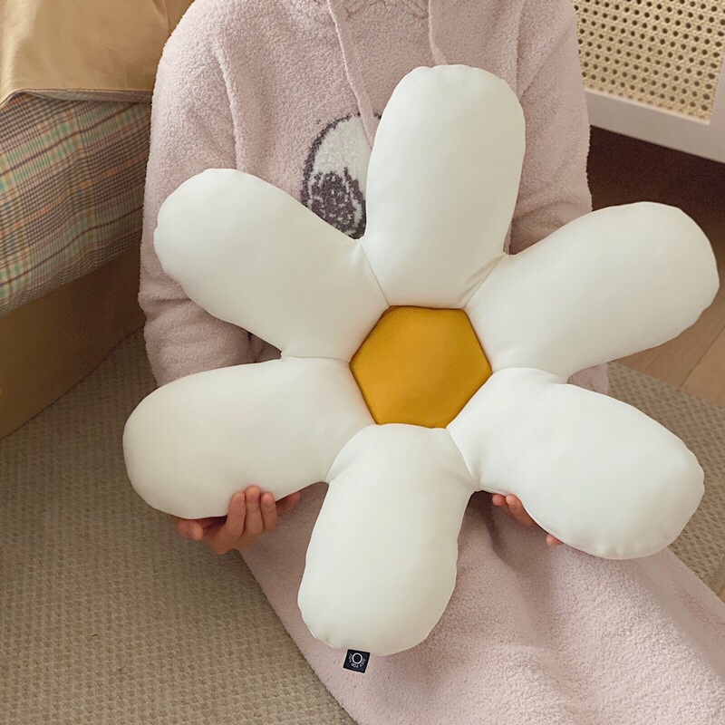 Gối Tựa Lưng ❤️ gối sofa decor 45x45 hình hoa cúc lót bông trang trí phòng phong cách Hàn Quốc
