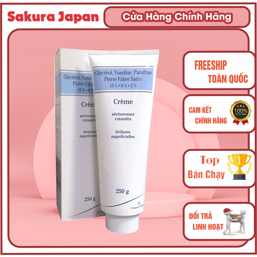 Kem Dưỡng Da Chống Nẻ Pháp Dexeryl Crème 250g Chính Hãng - Nẻ Chàm Glycerol Vaseline Paraffine Creme