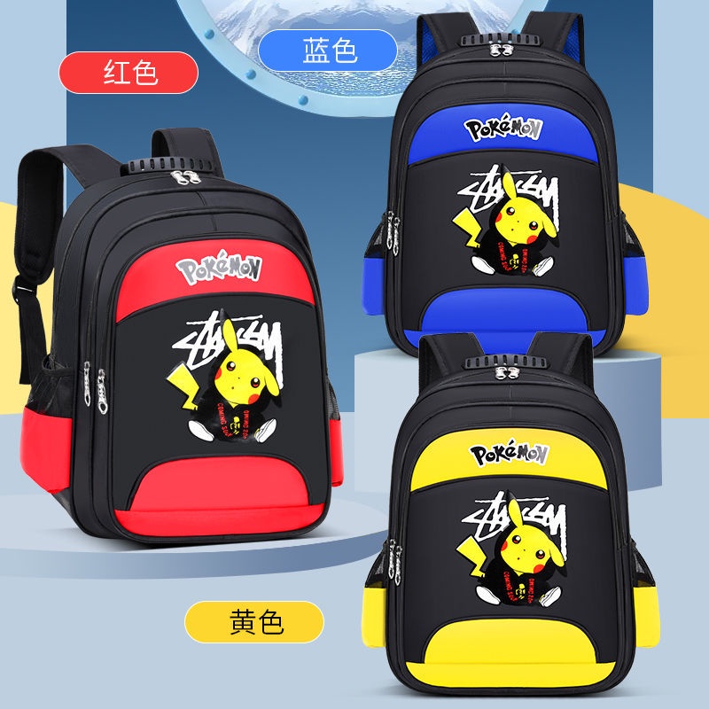 Ba Lô Đi Học Chống Thấm Nước In Hình Pikachu Dễ Thương Cho Bé Trai Tiểu Học Lớp Đầu Tiên Và Thứ Ba