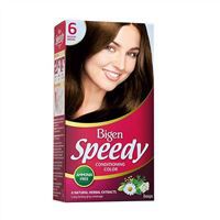 Thuốc nhuộm tóc thảo dược Bigen Speedy 6 Medium Brown Nâu Caramen