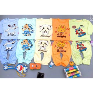 Set 5 bộ cotton dài tay carter cho bé