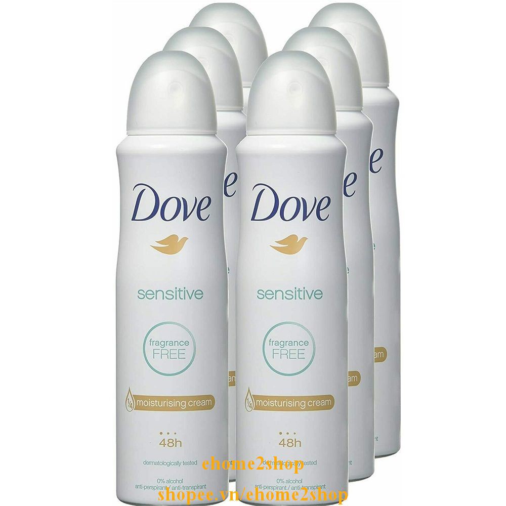 Khử Mùi Nữ 150Ml Dove Sensitive, shopee.vn/ehome2shop.