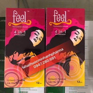 Bao cao su feel 4 in 1 (hộp 12 cái)