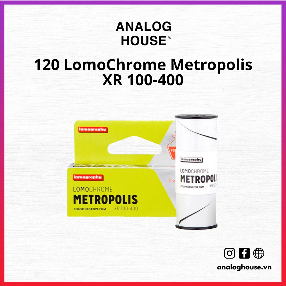 Film chụp ảnh 120 Lomography LomoChrome Metropolis XR 100-400 (Color Negative - Medium Format)