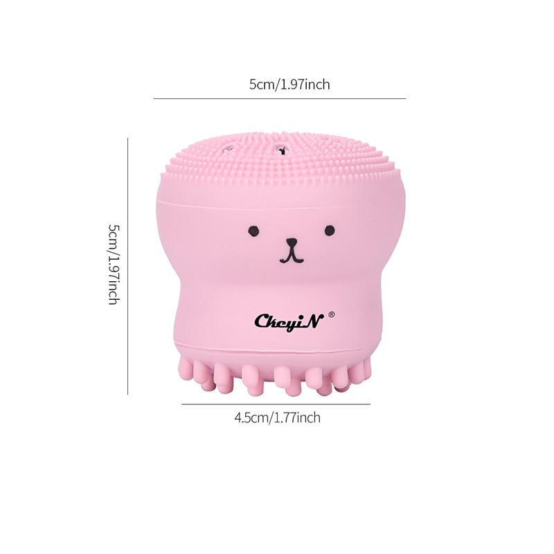 [Mã FMCGMALL - 8% đơn 250K] Dụng cụ rửa mặt CkeyiN thiết kế hình bạch tuộc hoạt hình đáng yêu tiện lợi | BigBuy360 - bigbuy360.vn