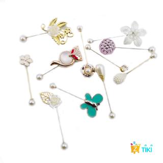 (TiKi) Ghim Cài Áo Hình Hoa Kebaya Phổ Biến Thời Trang