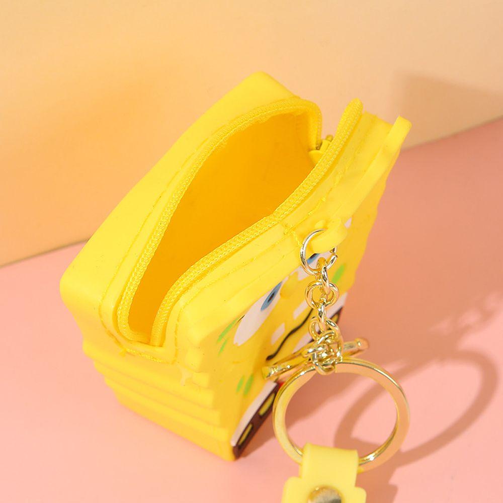 Ví Đựng Tiền Xu Mini Có Móc Khóa Họa Tiết Hoạt Hình Dễ Thương