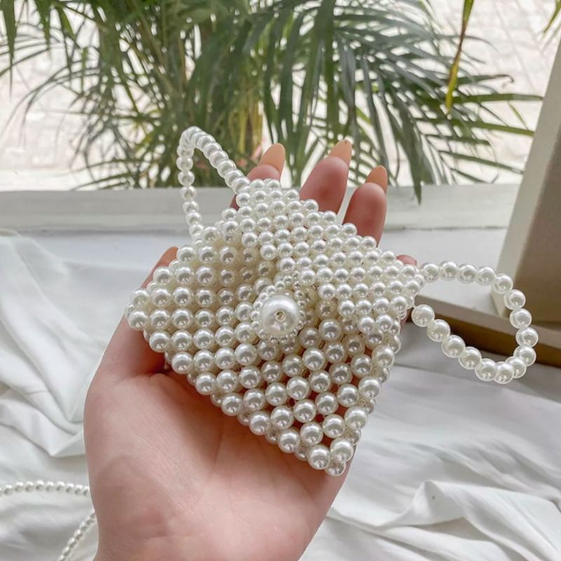 Túi Mini Kết Hạt Siêu Xinh ETSY019/ Túi Ngọc Trai Mini