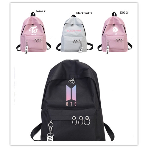 new backpack school bags man idol student fashion EXO BTS BLACKPINK TWICE BaLôDuLịch Ba Lô Du Lịch