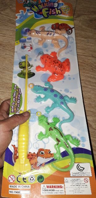 Sét đồ chơi câu ếch và cá sấu bằng nhựa