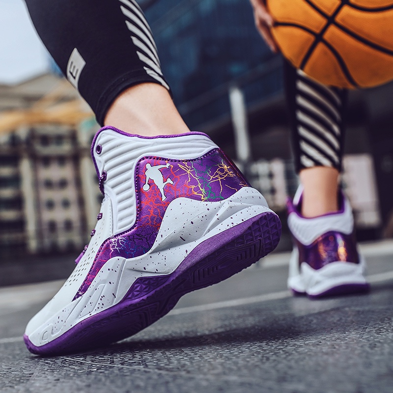 Giày thể thao bóng rổ size 36-45 NBA unisex không trơn trượt chống mài mòn thoáng khí