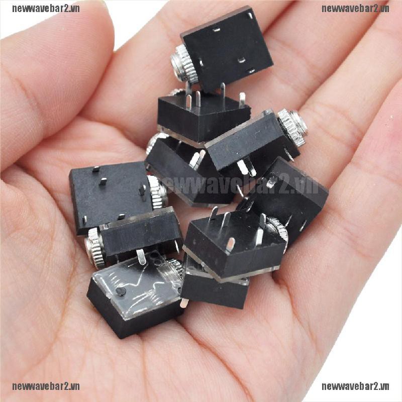 Bộ Ổ Cắm Tai Nghe 3.5mm 10 Cái Với 5 Pcb