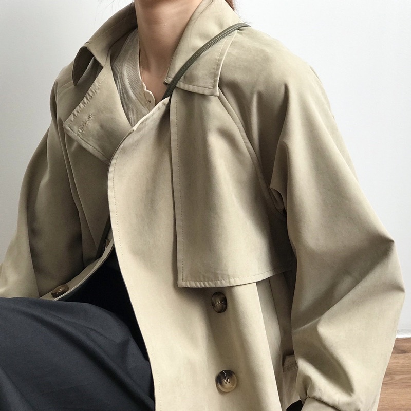 Áo khoác Mangto dáng ngắn Hàn quốc chất mịn