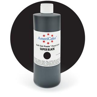 Màu thực phẩm Americolor SuperBlack - 13.5oz
