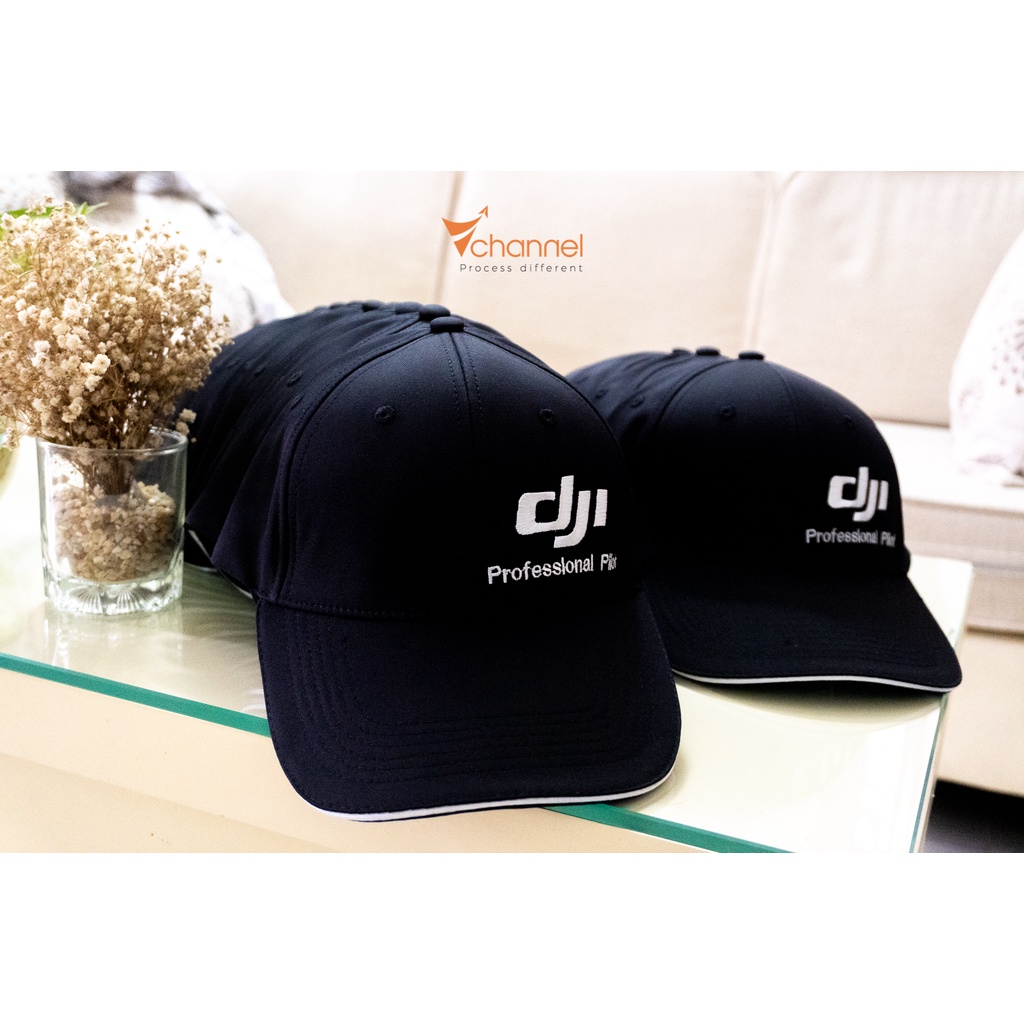 Mũ lưỡi trai  DJI Professional Pilot sành điệu khaki dày mịn cao cấp ***FREESHIP***