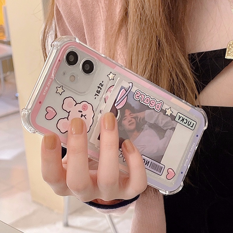 Ốp lưng IPhone  trong túi đựng thỏ love star 6/6s/6plus/6splus/7/7plus/8/8plus/xs/11/12/13/14/Pro/Plus/Promax TT29