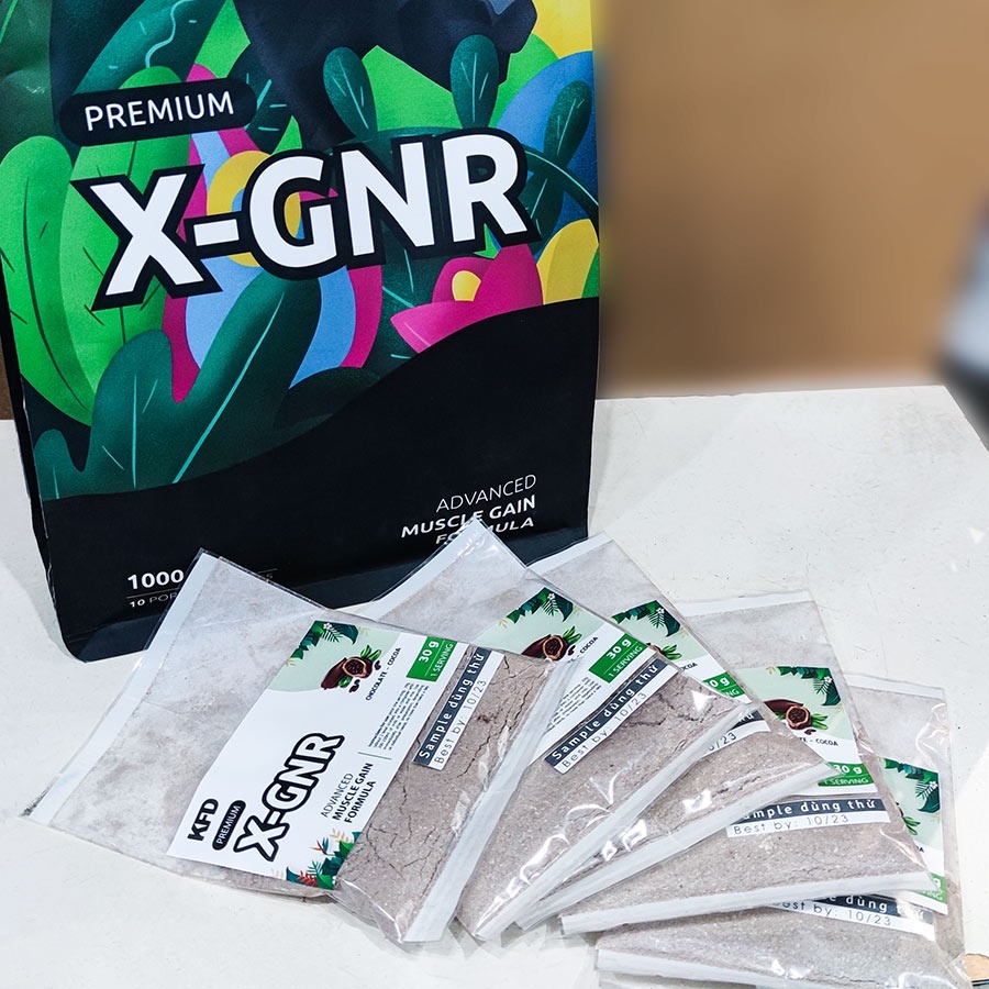 COMBO 5 SAMPLE PREMIUM X-GAINER 30GRAM-CHÍNH HÃNG-Tăng Cân Tăng Cơ Bắp Hồi Phục Cơ