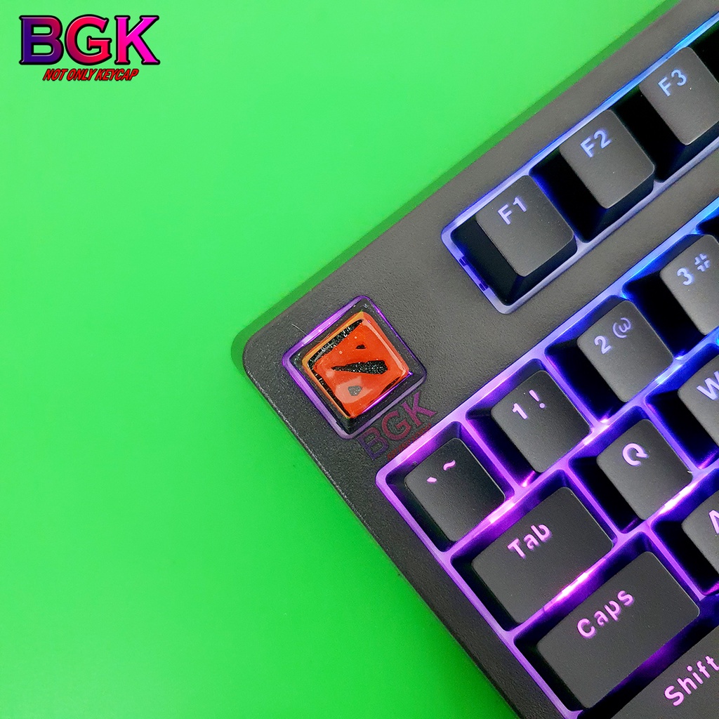 Keycap Lẻ hình LOGO DOTA 2 SA profile ( keycap resin độc lạ )( Keycap Artisan )