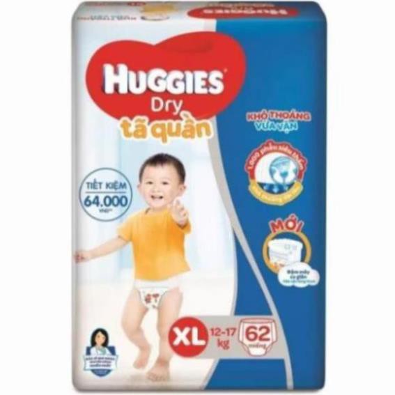 [Giảm giá] Bỉm dán/quần Huggies các size S56/M76/M74/L68/XL62/XXL56