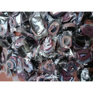 Combo 100 chiếc chun cột tóc tròn trơn nhiều màu