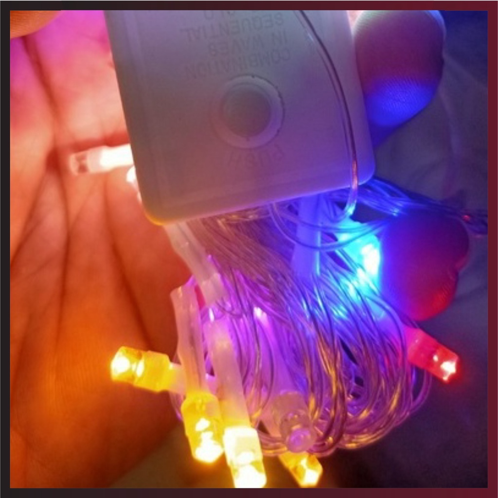 Dây đèn led nhiều màu sắc dài 5m 25 bóng