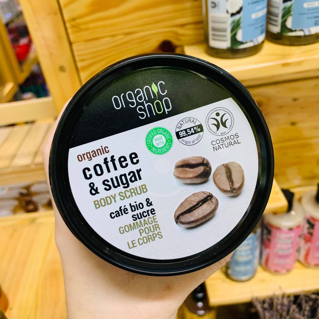 Tẩy Tế Bào Chết Toàn Thân Organic Shop Coffee Sugar Body Scrub (250mL)Tẩy tế bào chết cơ thể